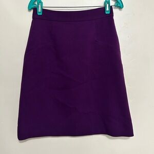Kate Spade Skirt Size 2 | “Skirt the Rules” Gold Zipper‎ Back purple
